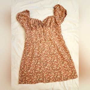 Floral print mini dress